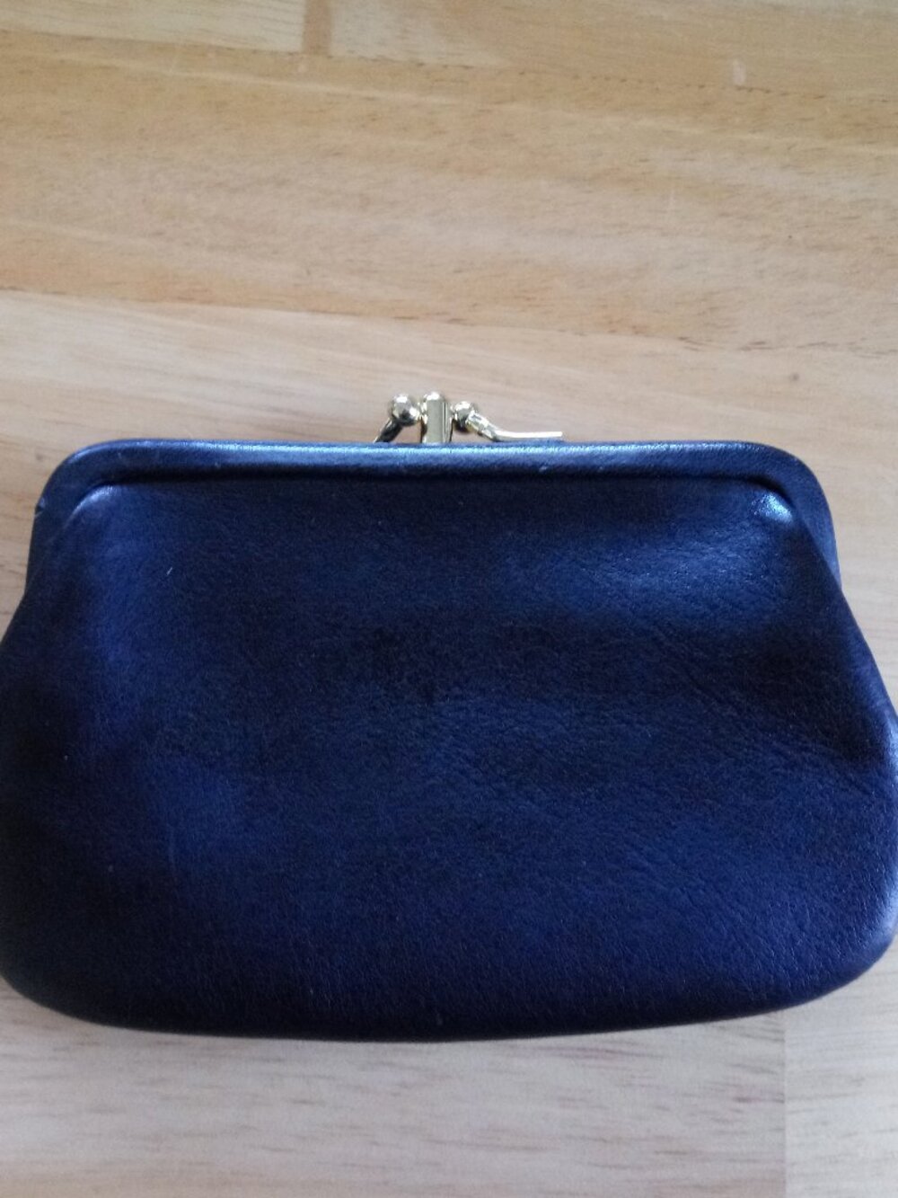 Vintage Coach Double Kisslock Double Pouch Coin Change Purse Black 1992